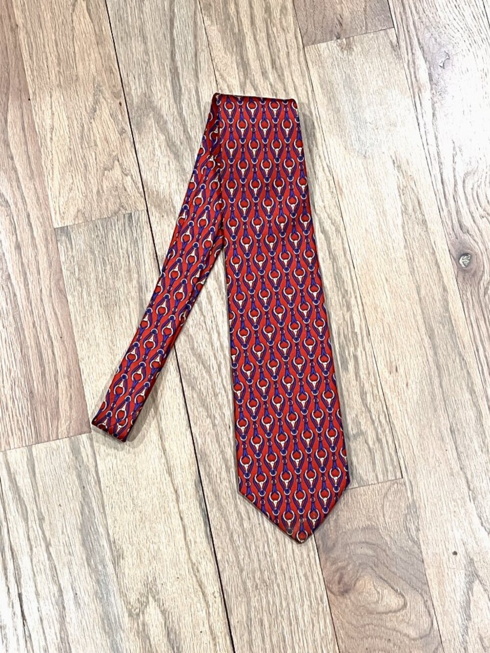 Brooks Brothers Makers Silk Western Tie Red Made in USA Party Derby Wedding